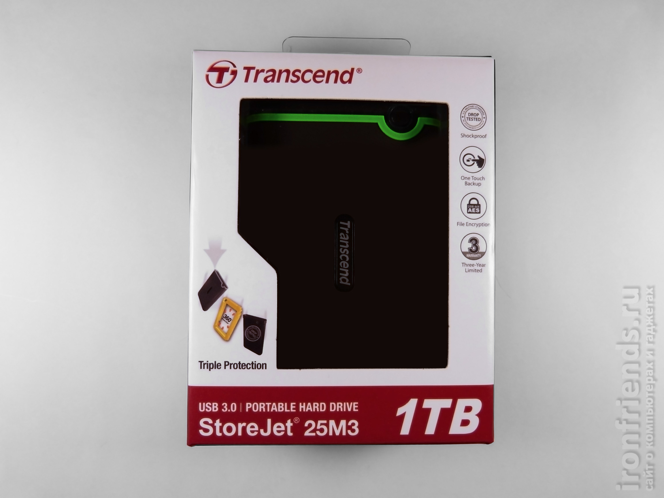 Упаковка Transcend StoreJet 25M3