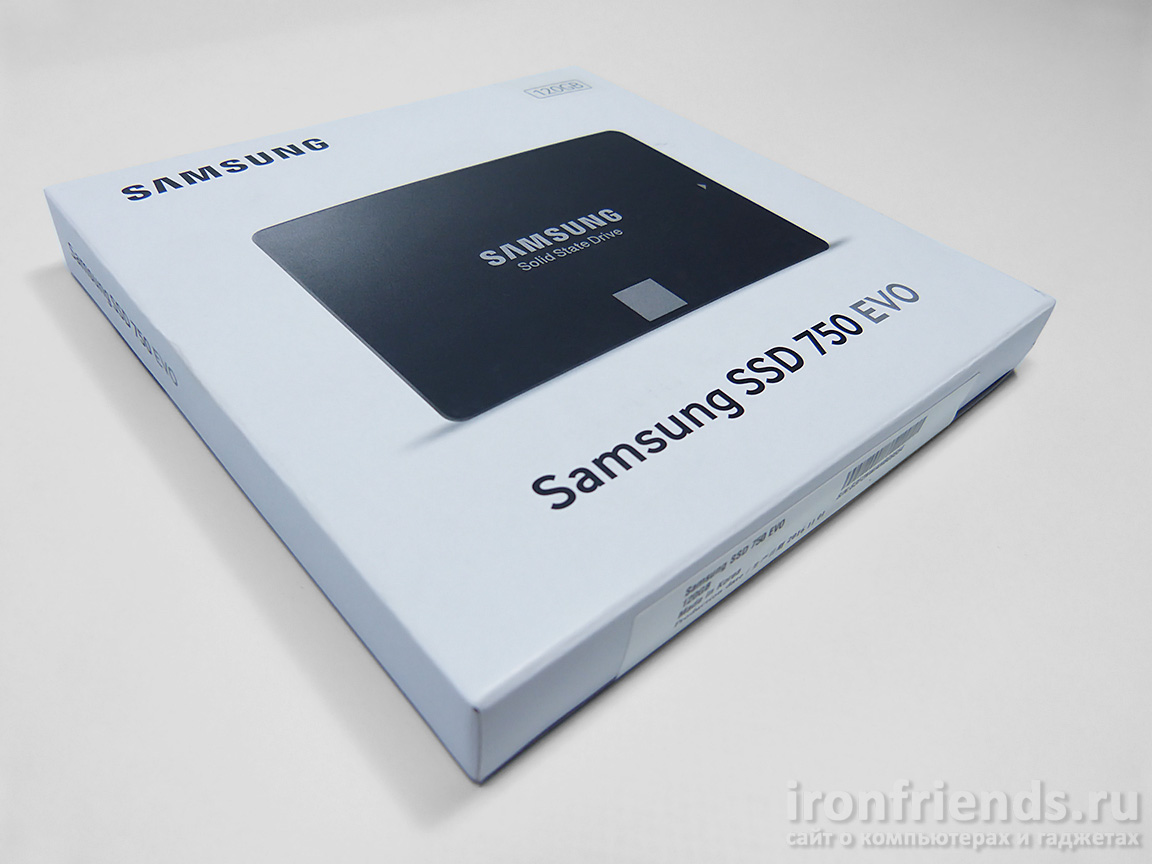 Упаковка Samsung EVO 750