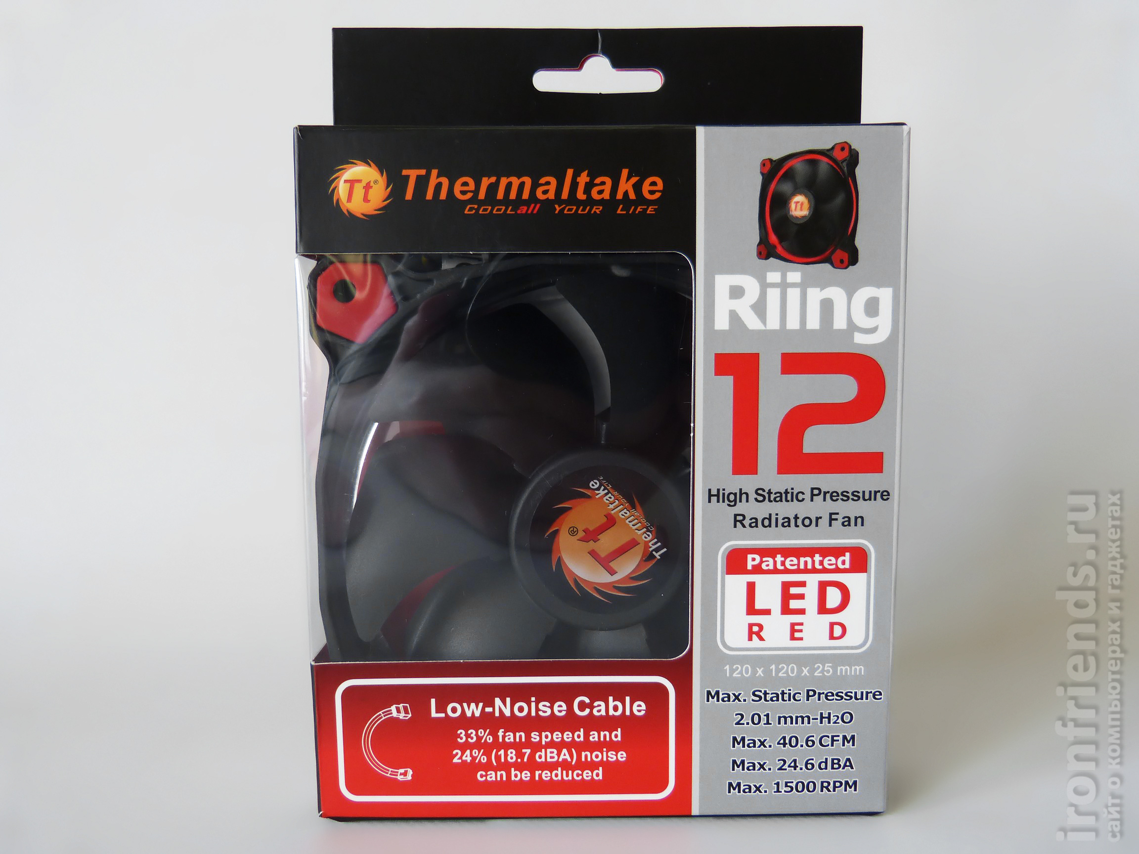 Основные параметры Thermaltake Riing 12 Led Red