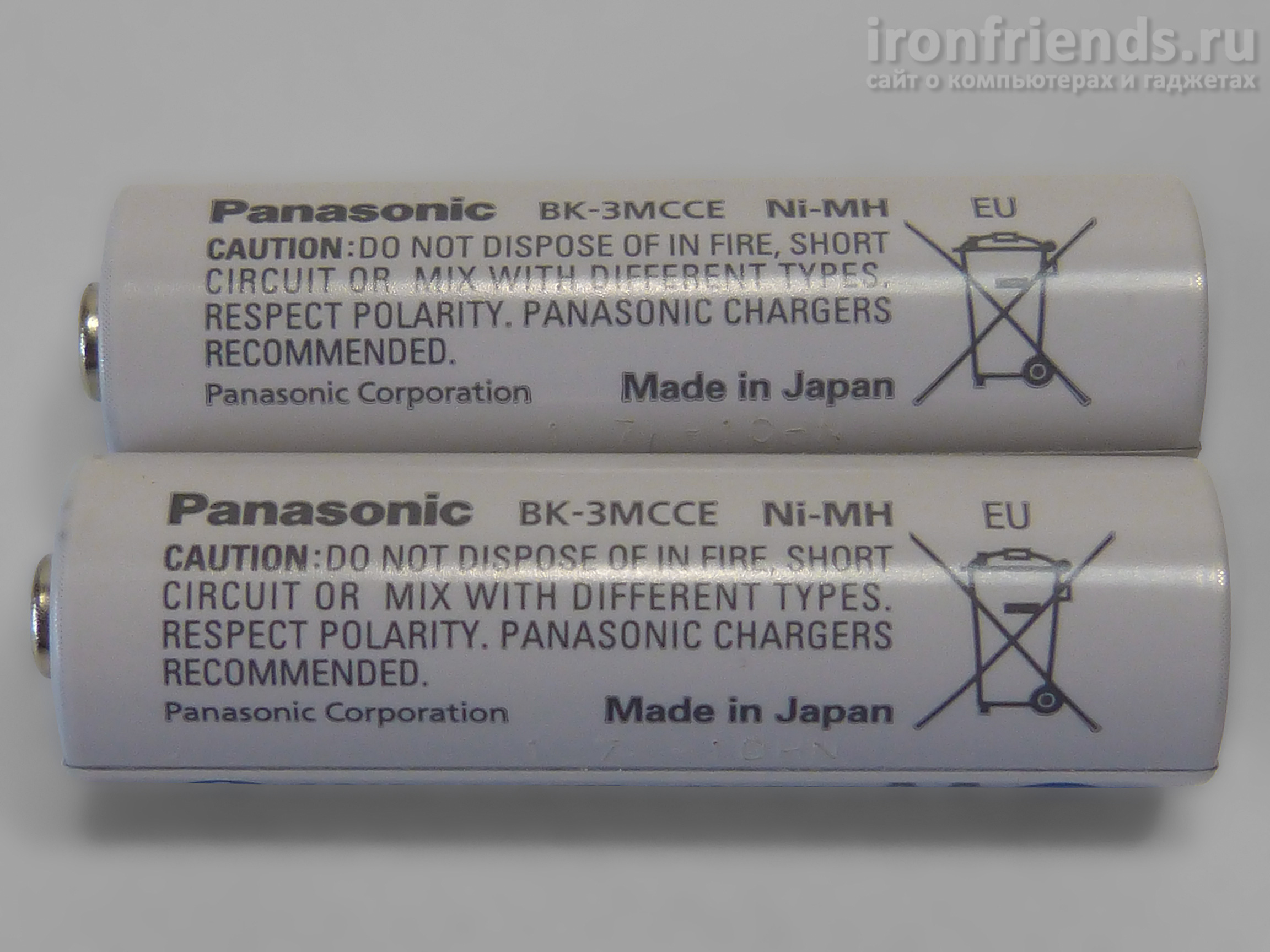 Аккумуляторы Panasonic Eneloop BK-3MCCE