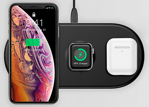 Зарядка Baseus Wireless Charger 3 in 1 (BS-IW04)