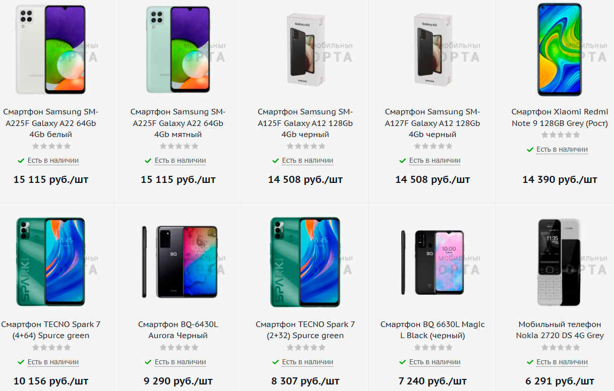 Смартфоны Samsung и Xiaomi